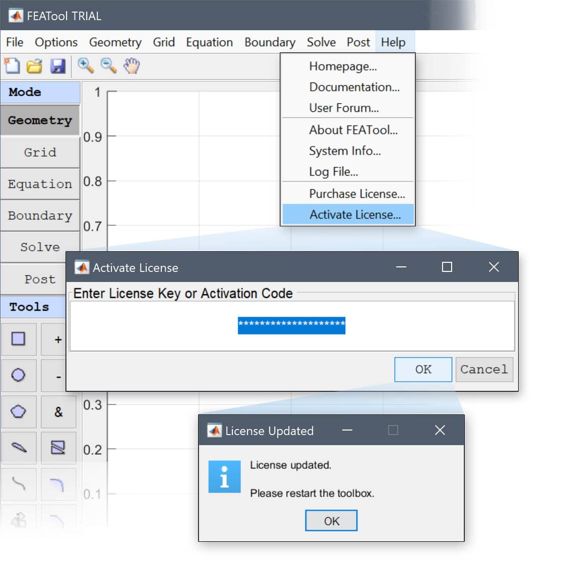 Precise Simulation - Activation and Registration Process